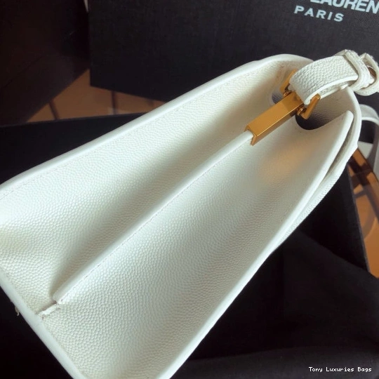 Tony Luxuries DE BAG HANDLE EMBOSSED IN MINI POUDRE GRAIN TOP YSL LEATHER CASSANDRA 0711